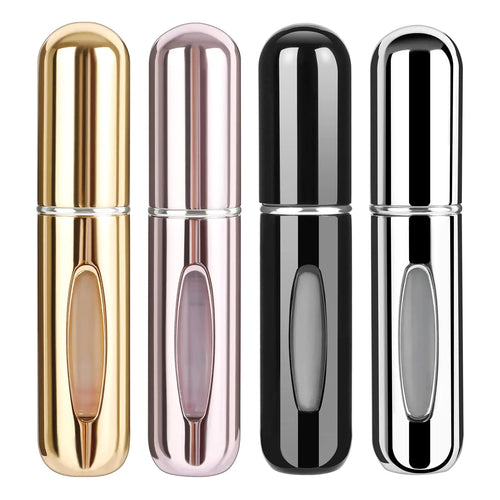 4-Pack Pocket Parfym Dispenser - Resepartyfflaska Återfyllbar 5ml