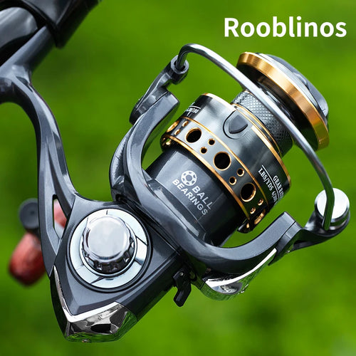 Rooblinos BK Spinning Fishing Reels For Saltwater Freshwater Metal