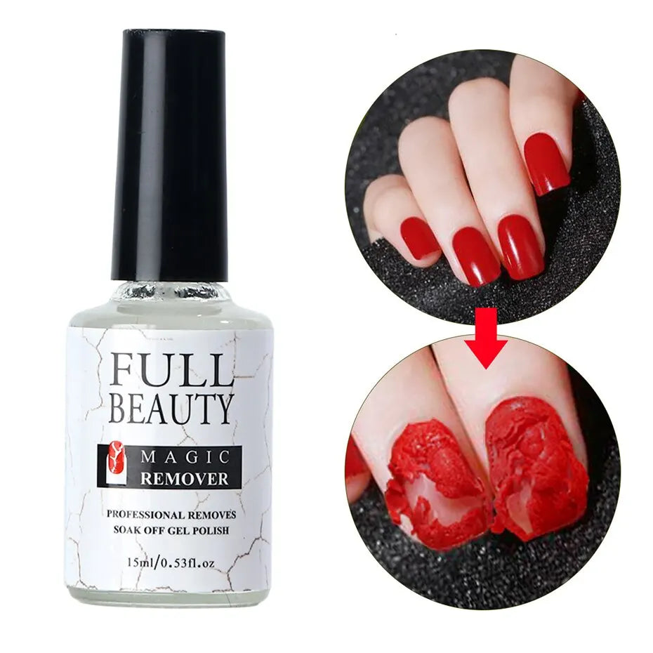 2pcs Magic Remover Nail Gel Polish Fast Remover Gel Polish 15ML Soak Off UV LED Cleaner Function Gel Remove Manicure Tool