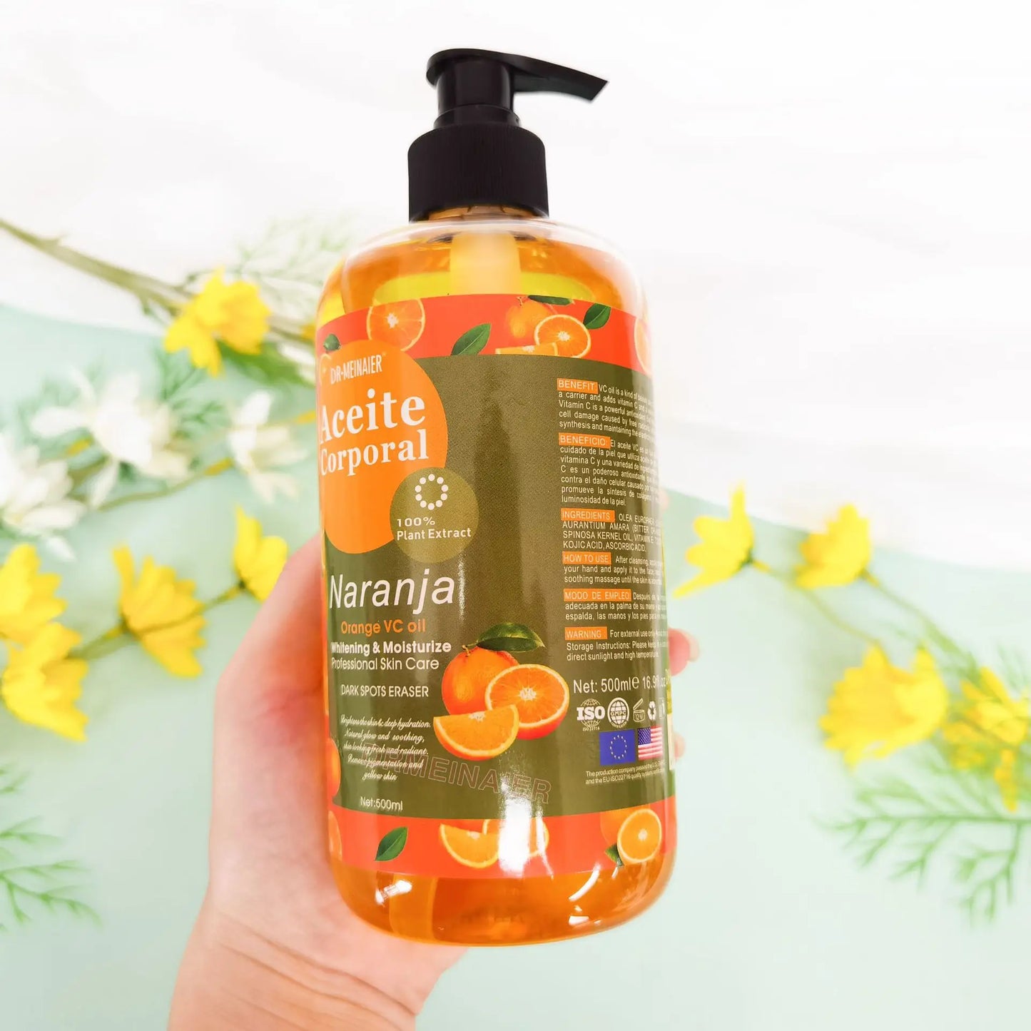 500ML Vitamin C AHA HYALURONIC &amp; NICOTINAMIDE Face Serum