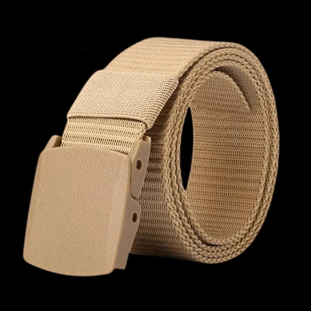 Automatic Buckle Nylon Belt – Modern Men's Canvas Outdoor Belt 