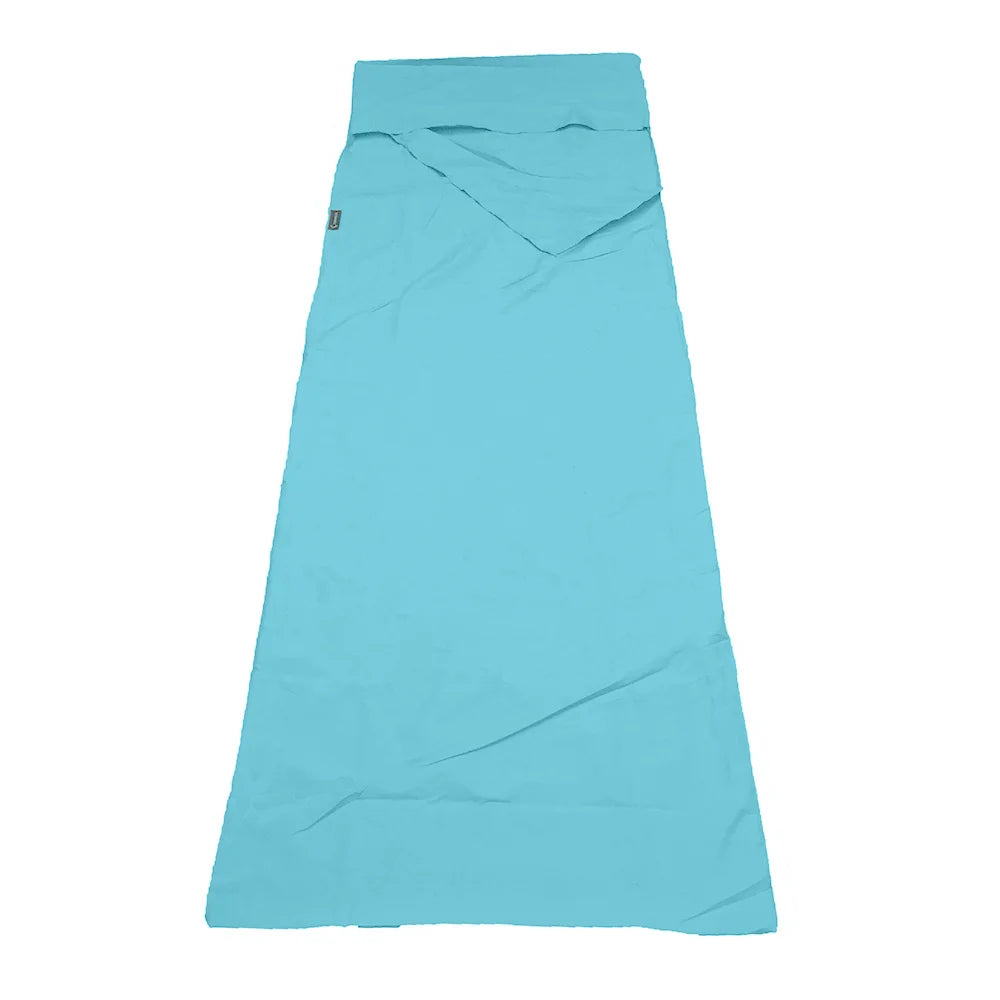 Outdoor Sleeping Bag Lining with Pillowcase Polyester Travel Sheet