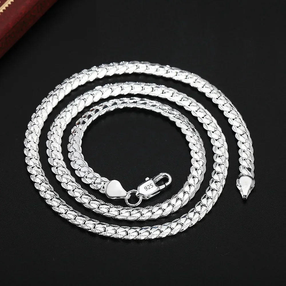 Silver plated necklace 20-60 cm 