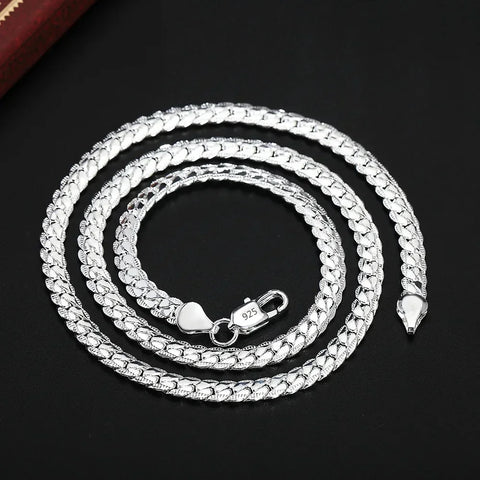 Silver plated necklace 20-60 cm 