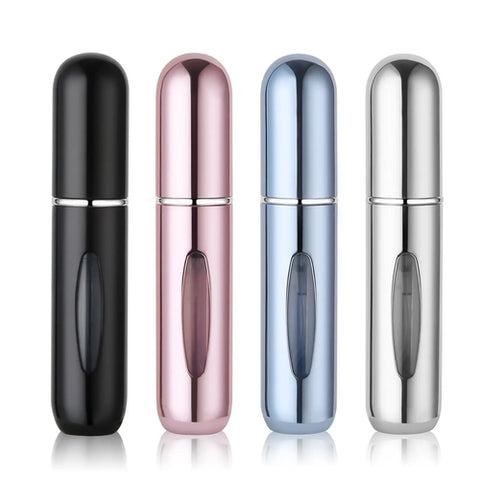 4-Pack Pocket Parfym Dispenser - Resepartyfflaska Återfyllbar 5ml