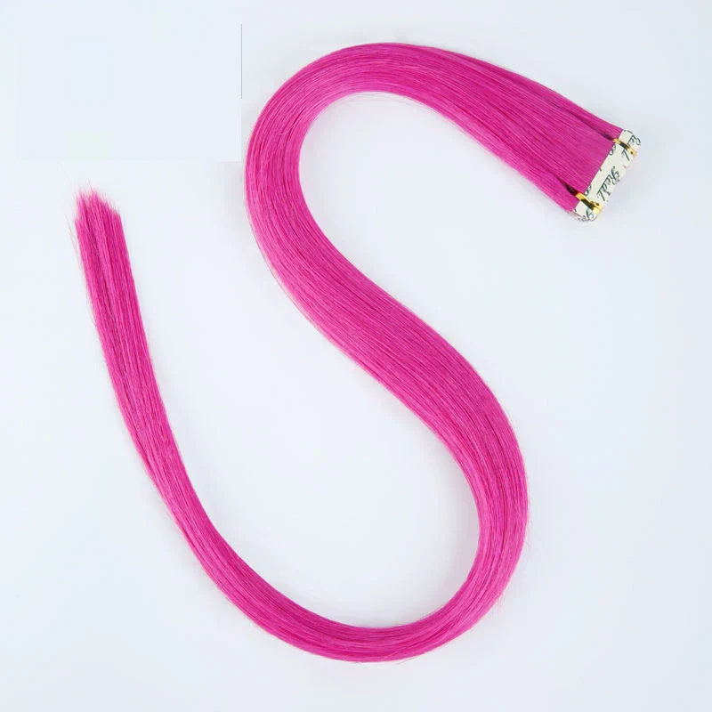 Colorful Tape In Human Hair Extensions 40pcs, 24" 26"