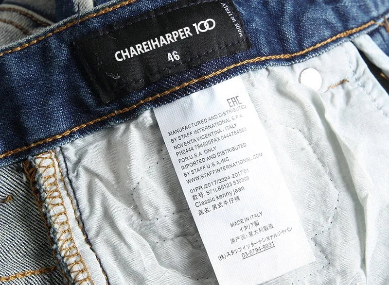 dsq071 Men's jeans Stretch complex wash water hand painted