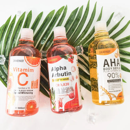 500ML Vitamin C AHA HYALURONIC &amp; NICOTINAMIDE Face Serum