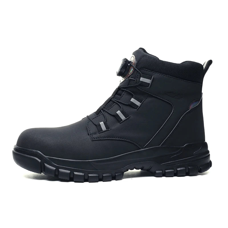Waterproof safety boots for men, steel toe cap, work boots 