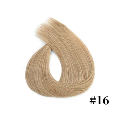 24" human hair extension straight invisible halo wire clip in human hair extension