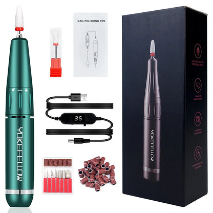 35000 RPM Nail Drill Machine with HD LCD Screen Rechargeable