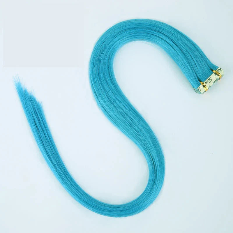 Colorful Tape In Human Hair Extensions 40pcs, 24" 26"