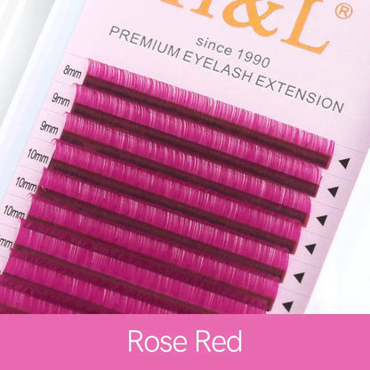 H&amp;L New C/D/CC Curl 0.07 mm Mix Length False Lashes Eyelash Individual Colored Lashes Faux Eyelash Extensions
