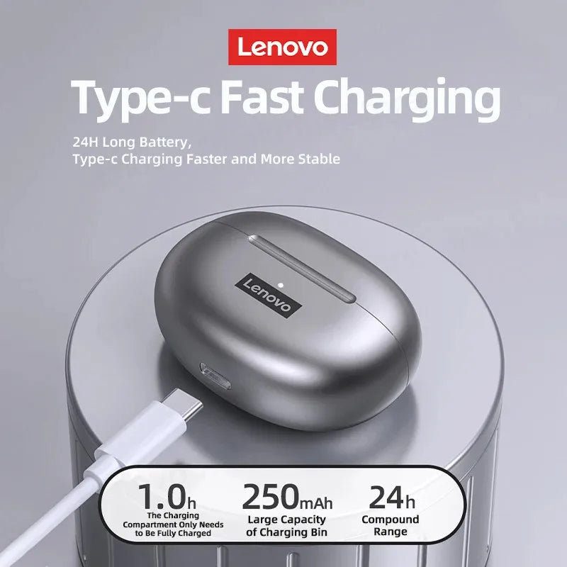 Choice Lenovo LP5 Wireless Bluetooth Earphone Fast Charging Long