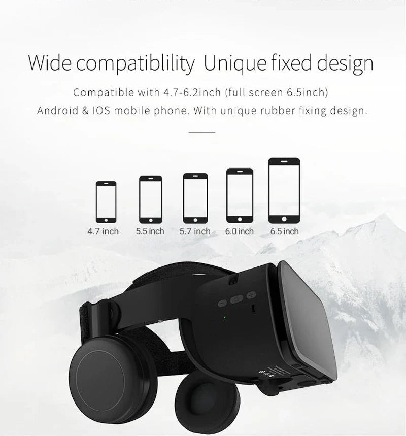 Bobo VR Z6 3D Virtual Reality Glasses Bluetooth Headset