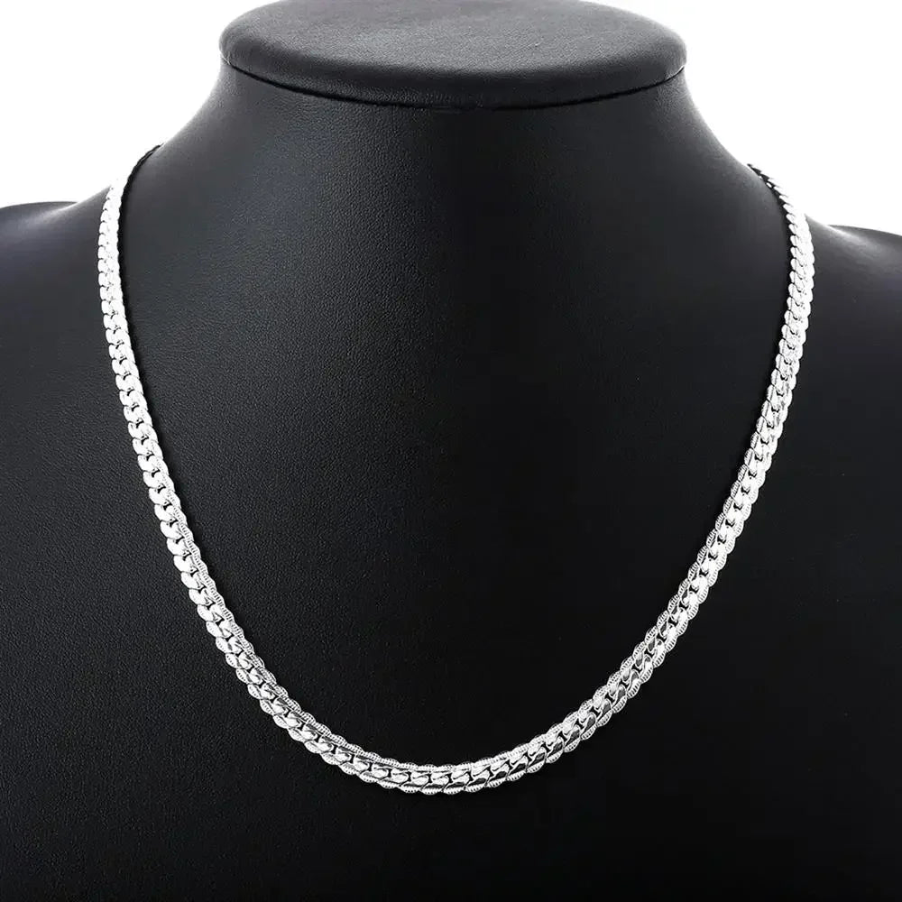 Silver plated necklace 20-60 cm 