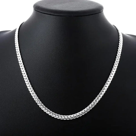 Silver plated necklace 20-60 cm 