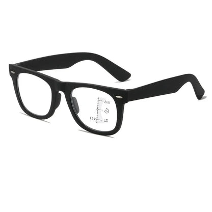 HD Lens Progressive Multifocal Reading Glasses Square Presbyopia Glasses Anti-blue Computer Glasses