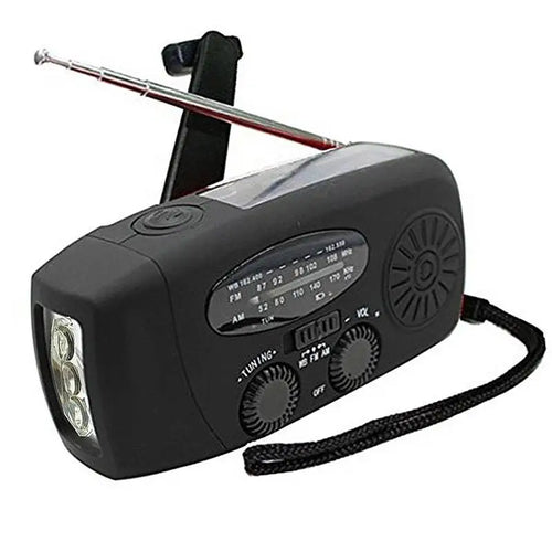 Multifunctional Solar Hand Crank Radio FM AM WB NOAA Weather Radio