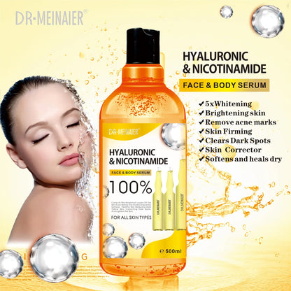 500ML Vitamin C AHA HYALURONIC &amp; NICOTINAMIDE Face Serum