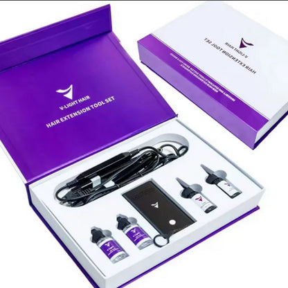 V-Light Technology Hair Extension Machine Wig Installation Kit Set