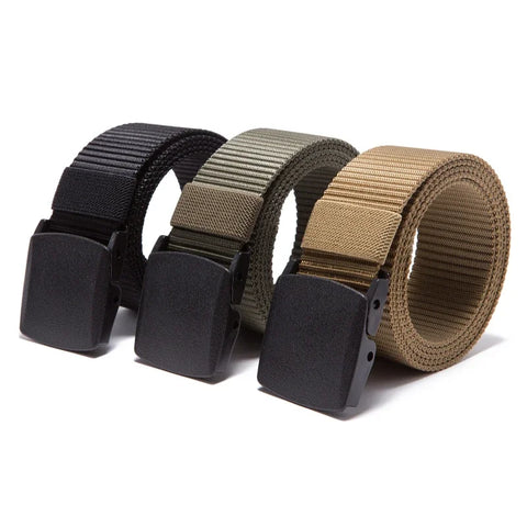 Automatic Buckle Nylon Belt – Modern Men's Canvas Outdoor Belt 
