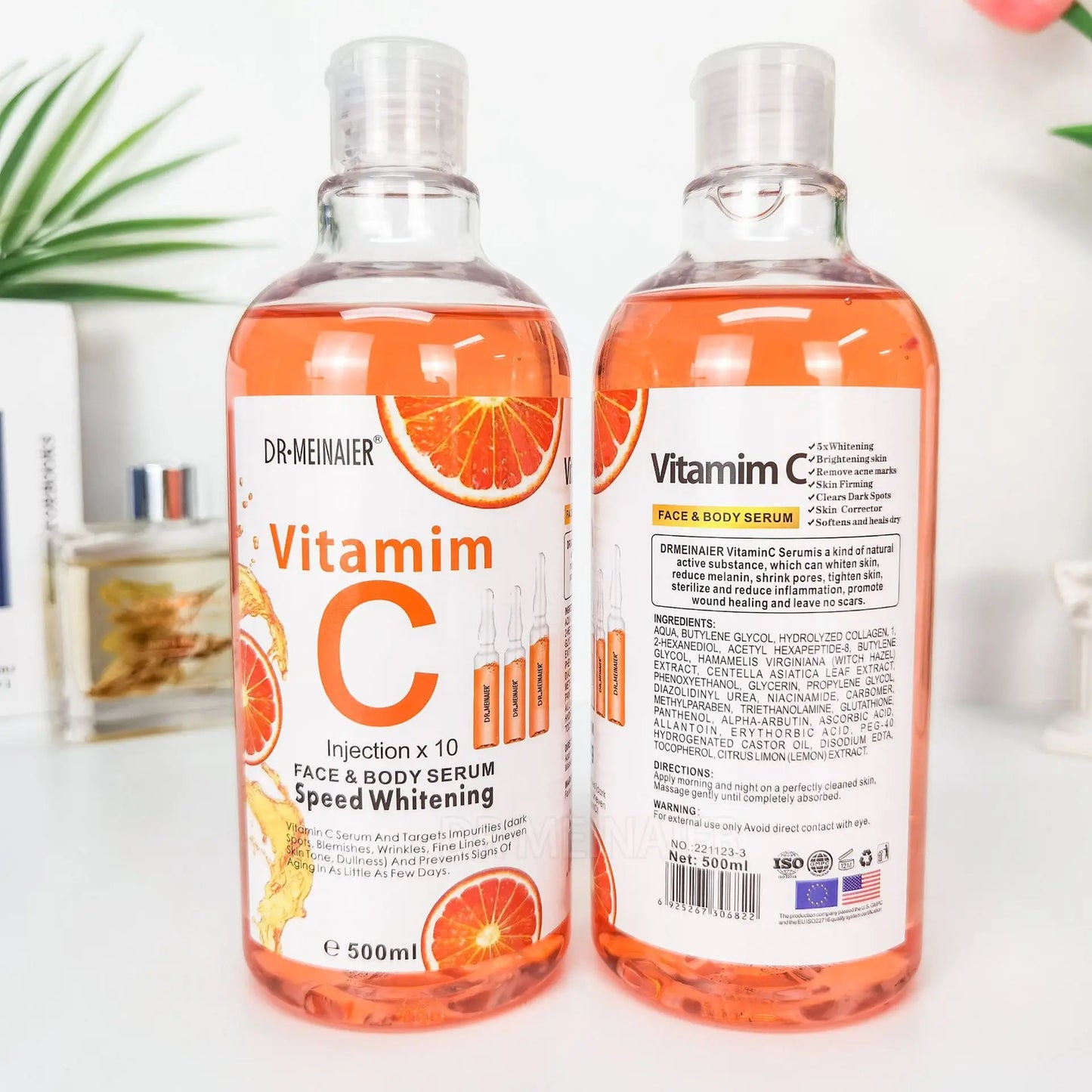 500ML Vitamin C AHA HYALURONIC &amp; NICOTINAMIDE Face Serum