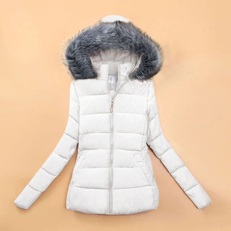 Parkas Short Coat Cotton Down Jackets Slim Casual Thick Warm Hooded Zippers Outerwear