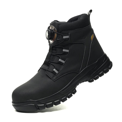 Waterproof safety boots for men, steel toe cap, work boots 