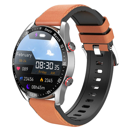 EKG+PPG Bluetooth-samtal Smartklocka Herr Laserhälsa Blodtryck - SmartnessBuyShop 