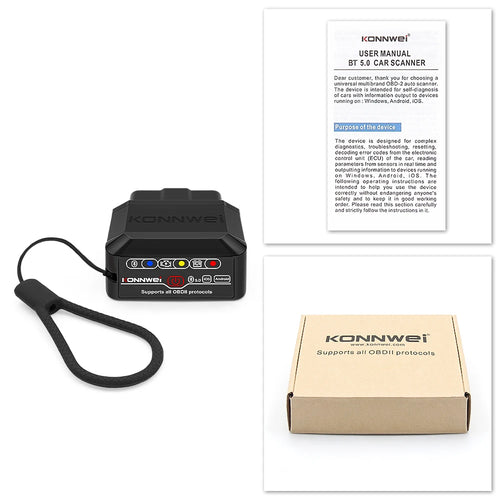 Car Scanner Bluetooth 5.0 for Android/IOS KONNWEI KW905 OBD2 – Engine Diagnostic Tool 