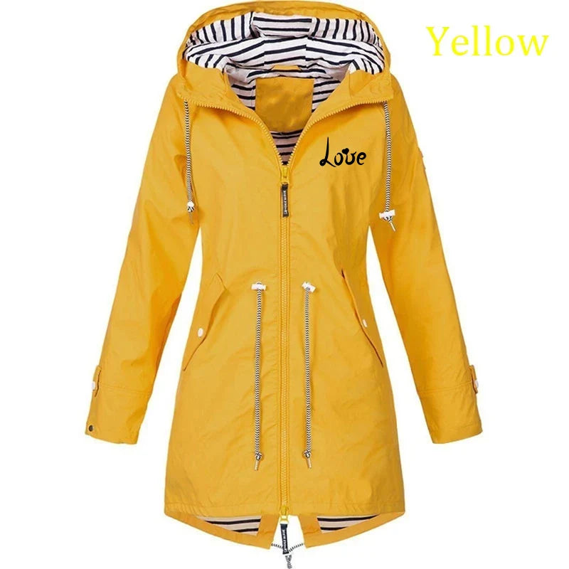 Windproof Waterproof Jacket Outdoor Climbing Long Sleeve Windbreaker Raincoat (S-5XL)