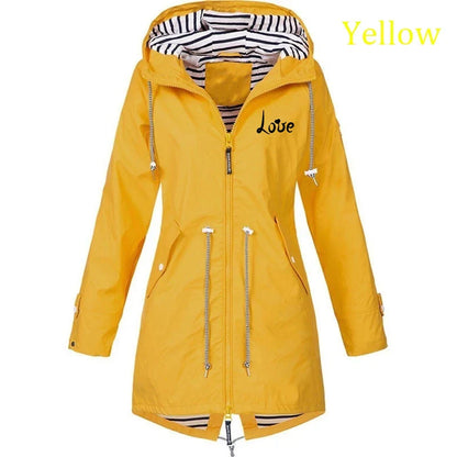 Windproof Waterproof Jacket Outdoor Climbing Long Sleeve Windbreaker Raincoat (S-5XL)