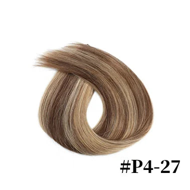 14" human hair straight invisible halo wire clip in hair extension