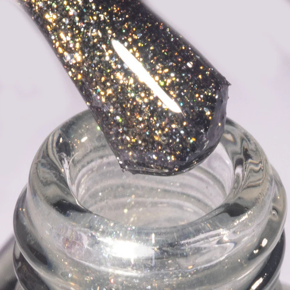 Sparkling Glitter Top Coat No Wipe 15ML