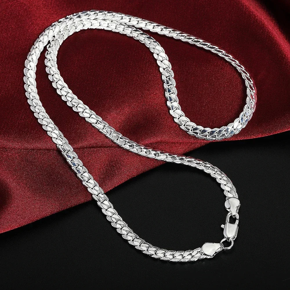 Silver plated necklace 20-60 cm 