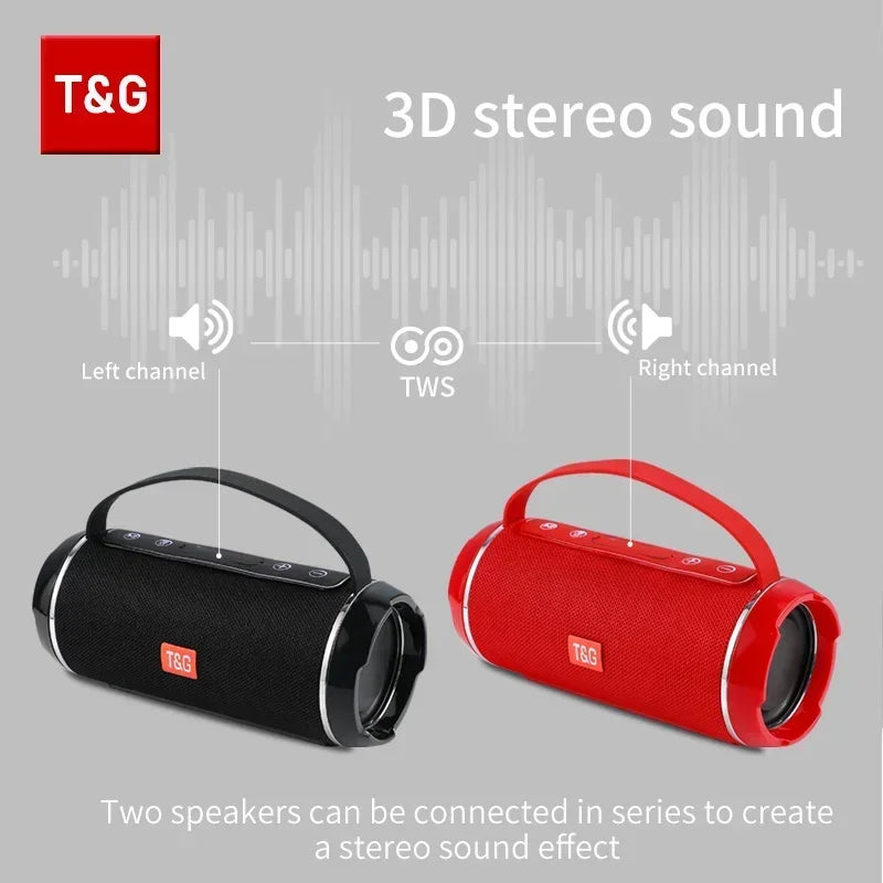 T&G TG116C Bluetooth-högtalare Trådlös Kraftfull Bärbara Högtalare. - SmartnessBuyShop 