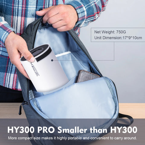Magcubic HY300 Pro Projector - 4K, Android 11, Dual WiFi6, 260 ANSI 
