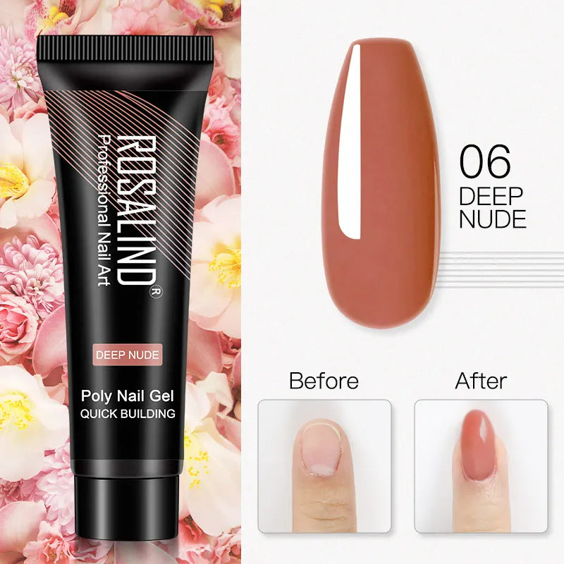 15 ml Poly Nail Gel cured with UV/LED lamp