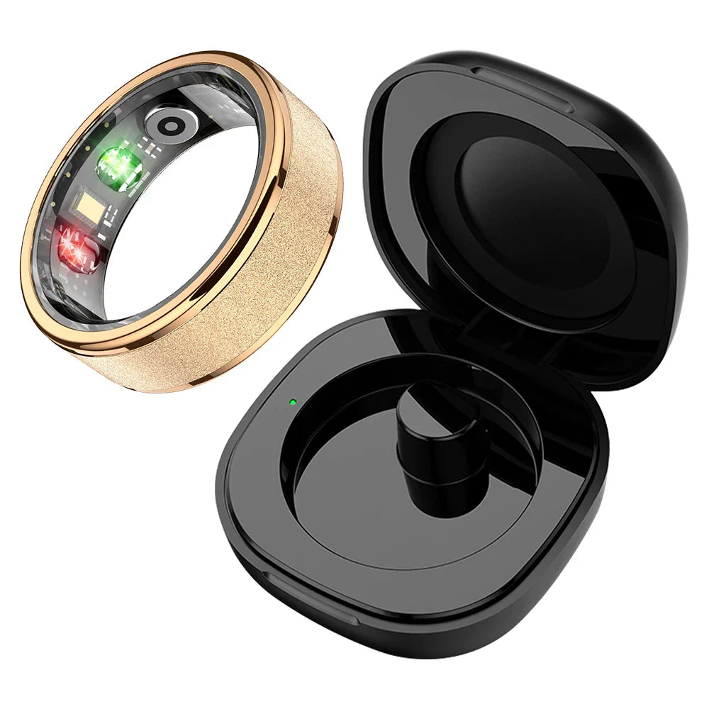 COLMI R10 Smart Ring with Charging Case for Men Women, Health and Sleep Monitor, 5ATM Waterproof, Multi-Sport Mode