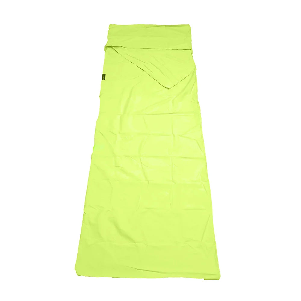Outdoor Sleeping Bag Lining with Pillowcase Polyester Travel Sheet
