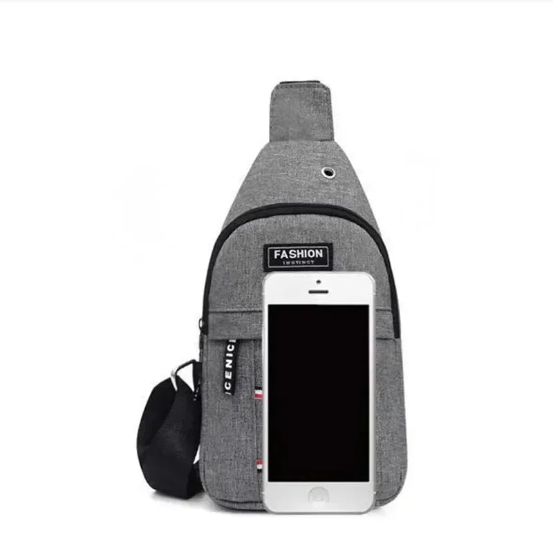 Vattentät magväska med stor kapacitet för män, justerbar rem för