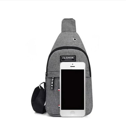 Vattentät magväska med stor kapacitet för män, justerbar rem för