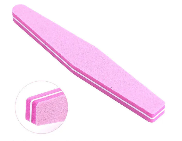 5 PCS/LOT Professional Nail Files Nail Buffer 100/180 Grit Sanding Polishing Grinding Manicure Nail Art Tools 6 Colors