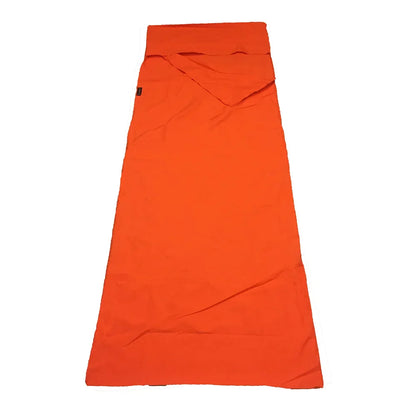 Outdoor Sleeping Bag Lining with Pillowcase Polyester Travel Sheet
