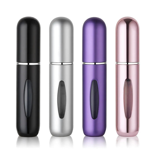 4-Pack Pocket Parfym Dispenser - Resepartyfflaska Återfyllbar 5ml