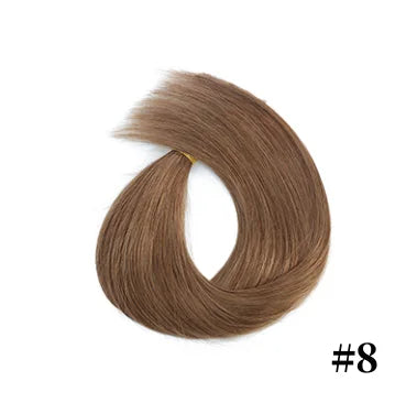 24" human hair extension straight invisible halo wire clip in human hair extension