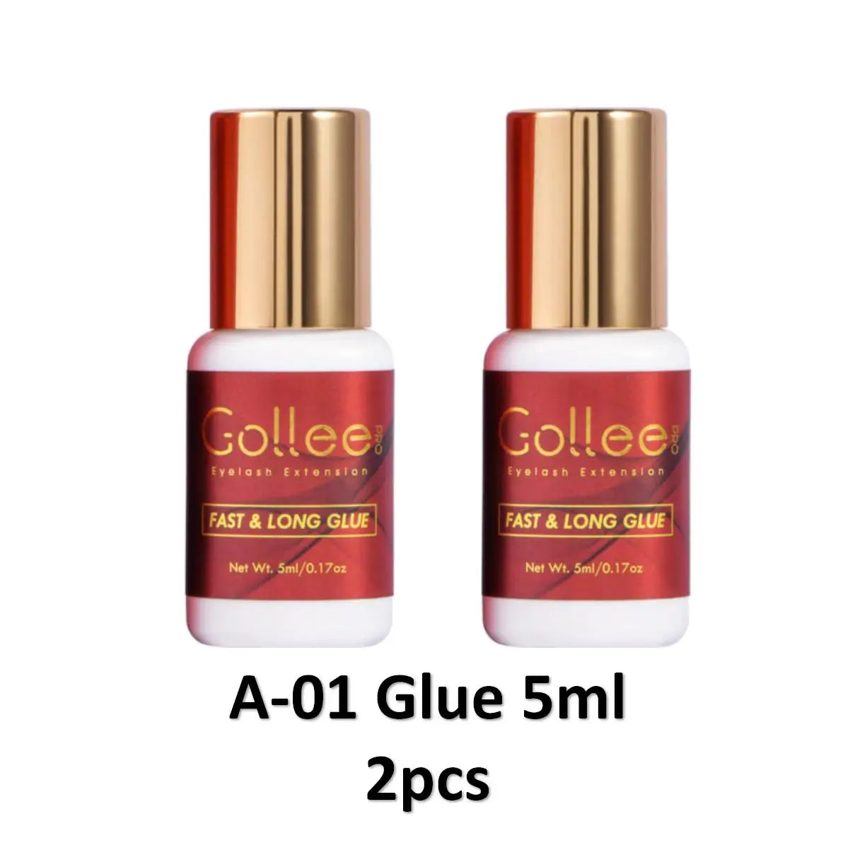 Gollee 5ml Eyelash Extension Glue 0.5 Second Fast Drying False Eye Lash Extension Glue Gollee Super Bonder Eyelash Glue Primer