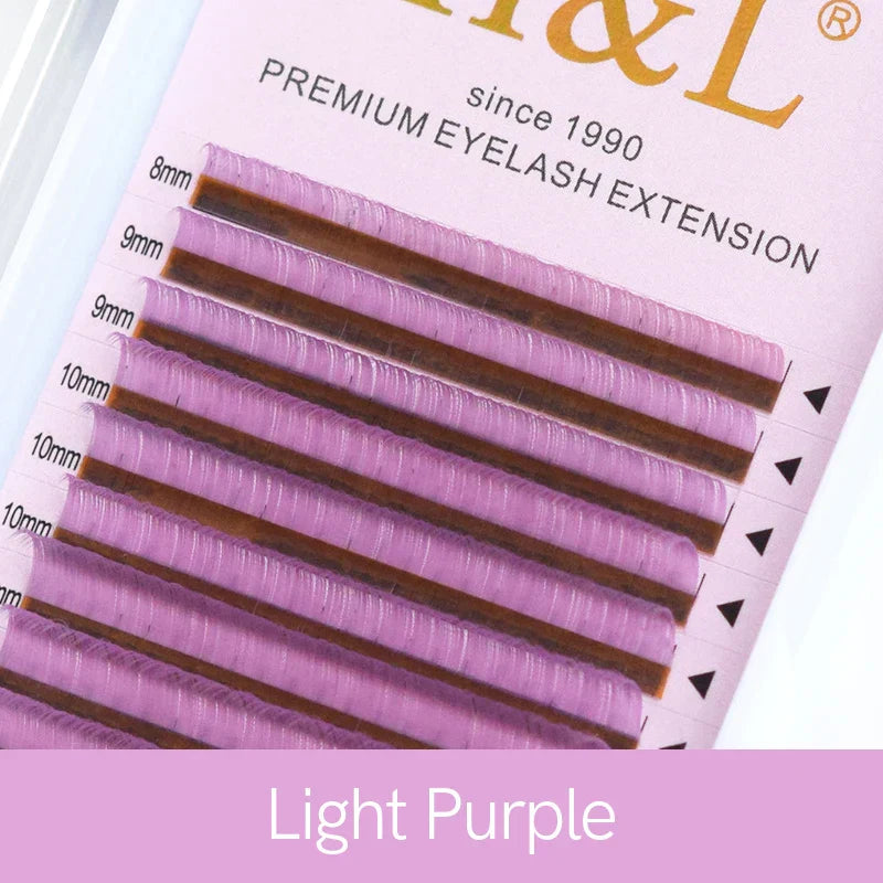 H&amp;L New C/D/CC Curl 0.07 mm Mix Length False Lashes Eyelash Individual Colored Lashes Faux Eyelash Extensions