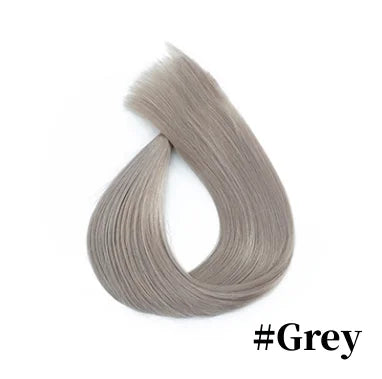 14" human hair straight invisible halo wire clip in hair extension